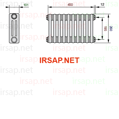 Радиатор IRSAP Tesi 30260/10 T02 CL 01